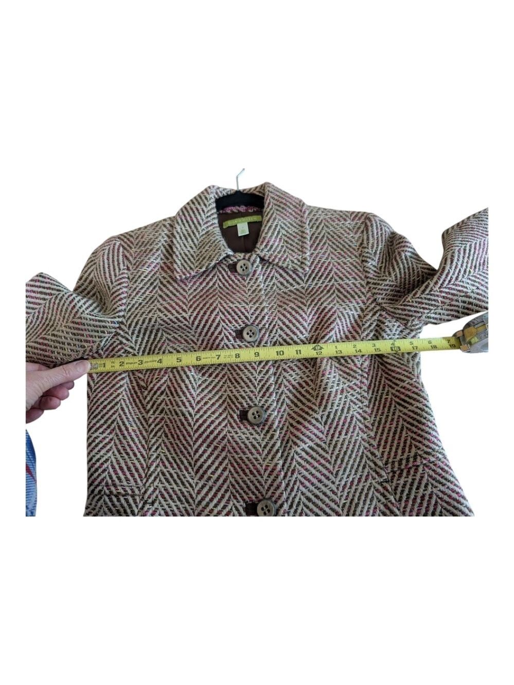 Sigrid Olsen short Multi-color tweed jacket size 2 Versatile - Picture 7 of 10